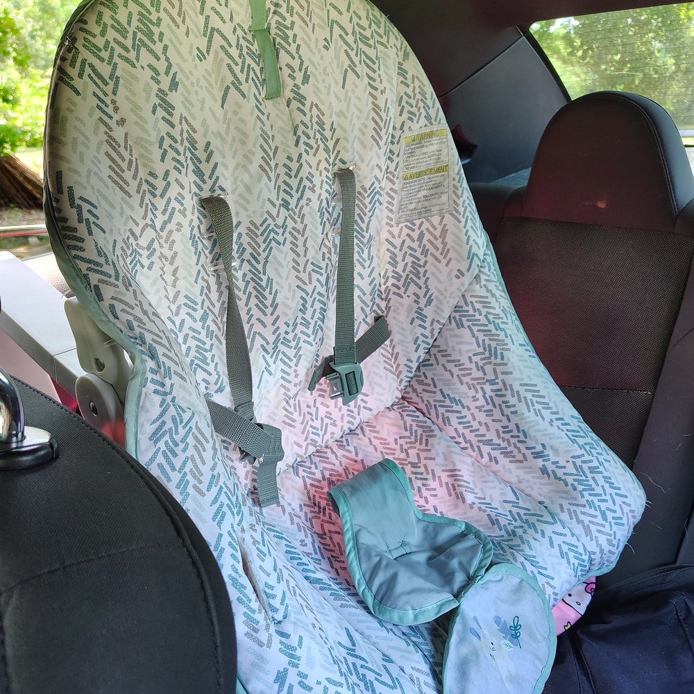 Green and Gray Car Seat Cover